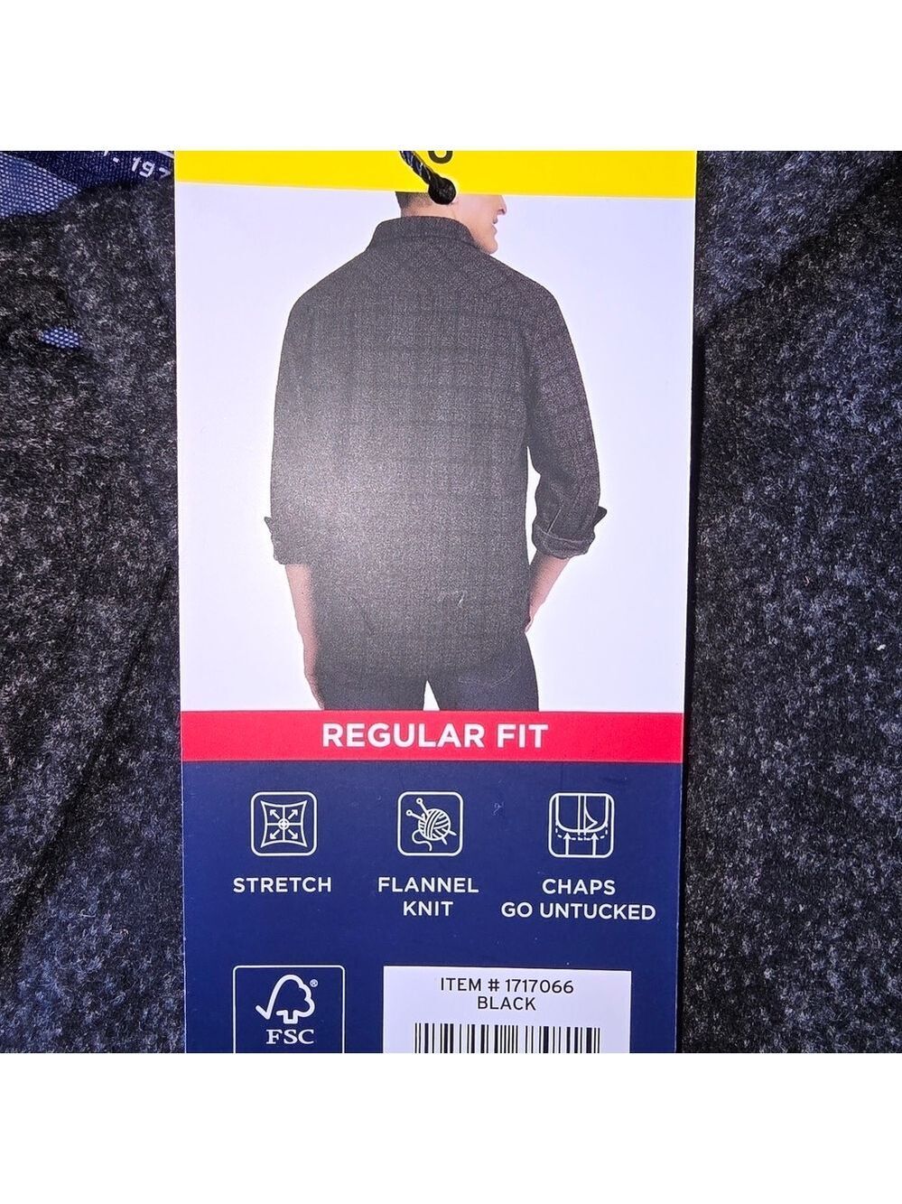 Chaps Men's Plaid Flannel NWT Shirt Small #LS25 - Picture 4 of 13